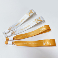 Bracelets promotionnels personnalisés avec logo pour événements, modèle à boucle de verrouillage à usage unique, expédiés en 7 jours