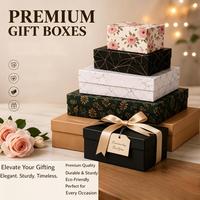 Boîte cadeau rigide personnalisée avec couvercle imprimé, multi-tailles, pour cosmétiques, bijoux, vente au détail, en gros