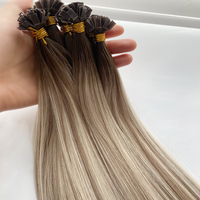 Extensions de cheveux vierges européens de haute qualité, neuves, double épaisseur, aspect invisible, pointe en K