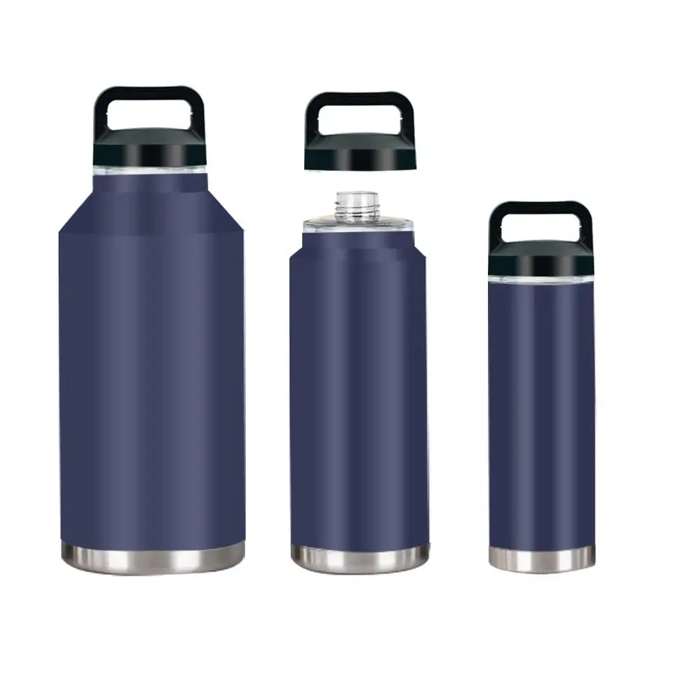 Nieuw Yetys 18Oz/36Oz/64Oz Koeler Kolven Roestvrij Staal Vacuüm Sportfles Waterflessen Thermos Kannen Met Chug Deksel