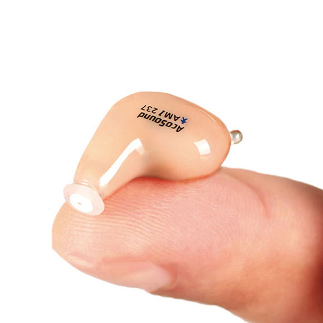 Mini CIC Ear Hearing Amplifiers Hearing Aids with 4 Channels Comfortable Touch Face Plate Online Product Sound Quality
