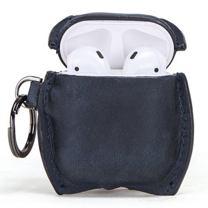 Pour Apple <span class=keywords><strong>Airpods</strong></span> 1 <span class=keywords><strong>2</strong></span> génération étui <span class=keywords><strong>de</strong></span> <span class=keywords><strong>protection</strong></span> complet en cuir Crazy Horse antichoc avec boucle rapide - Product Image 6