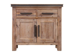 ATLAS Brand Solid Wooden <b>Sideboard</b> 2-Door Wardrobe for <b>Kitchen</b> Traditional Design Home Furniture for Dining Room - Product Image 5