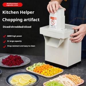 Cortadora Comercial de Verduras en Cubos, Máquina para Cortar Zanahorias, Papas, Cebollas en Partículas, Cortadora de Verduras para Tiendas de Té con Leche - Product Image 2