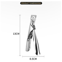 Coupe-ongles professionnel manucure colorée U Word Edge Cutters Type spécial faux conseils