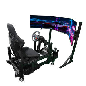 YHY 3 Layar Tampilan Simulator Mengemudi F1 4 DOF Gerakan Mesin Game Balap F1 dengan Struktur Penguatan Profil Aluminium - Product Image 1