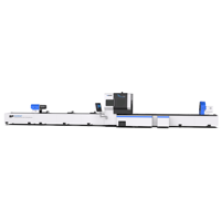 Mesin Pemotong Tabung Laser Serat Digital 3-Axis Otomatis Penuh Berkualitas Tinggi dengan Pendingin Air AI/PLT/BMP untuk Logam