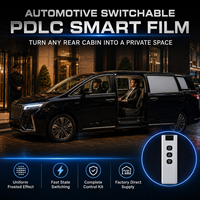 Película Eléctrica Atenuable OEM para Automóviles, Película de Privacidad PDLC Conmutable para Ventanas de Autos Sedán, SUV y MPV