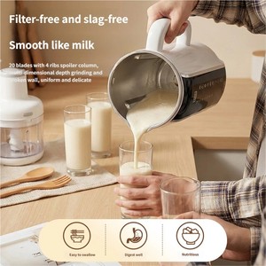 Soymilk Yogurt Home Filter 5In1 Grinding Soybean Milk Making Filling Soy Drink Nut Milk <b>Machine</b> - Product Image 5