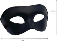 Masques de maquillage en PVC pour hommes, masques de carnaval de Venise et de fête costumée, masques d'Halloween réutilisables et écologiques