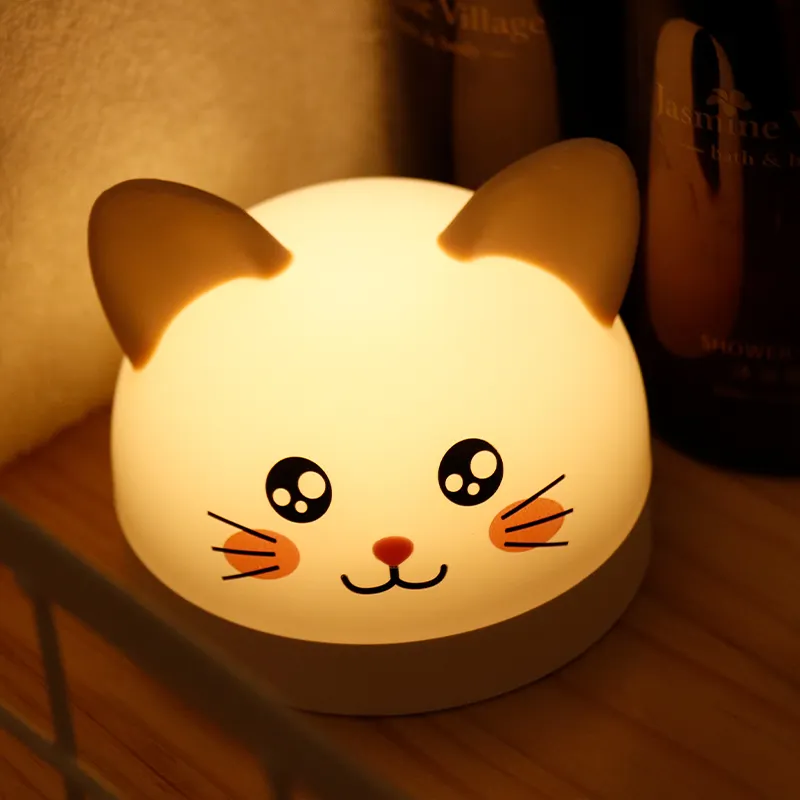 Оптовая продажа, светодиодная лампа в форме кота, животного, с питанием от USB