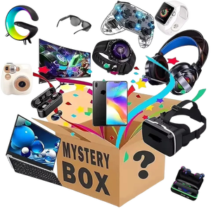 กล่องปริศนาผลิตภัณฑ์อิเล็กทรอนิกส์ไร้สายหูฟังและนาฬิกาโชคดีโชคดีแปลกใจ4G เข็มทิศมีกล่องปริศนาตาบอด - Product Image 6