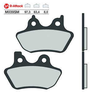 Pastillas de Freno para Motocicleta R-Attack M039SM, Sinterizadas, Delanteras, Color Cobre - Product Image 1