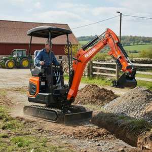 Nicosail Mini Excavadora con Envío Gratuito, Motor EPA, Excavadora de Orugas de 1.8 Toneladas, Excavadora Pequeña para Granja de 1 y 2 Toneladas en Venta, Excavadora de 1 Tonelada - Product Image 1