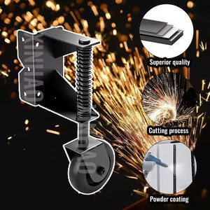 Balançoire réglable en stock local américain, roulettes à <span class=keywords><strong>ressort</strong></span> robustes <span class=keywords><strong>pour</strong></span> <span class=keywords><strong>portail</strong></span> coulissant en acier inoxydable <span class=keywords><strong>pour</strong></span> portails (gauche) - Product Image 4