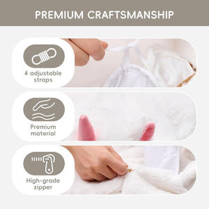 भारित गोद पैड के बच्चे 7 एलबीएस भरवां जानवर कंबल नरम प्लग गले लगाने वाले संवेदी खिलौना हटाने योग्य बाल कवर - Product Image 3