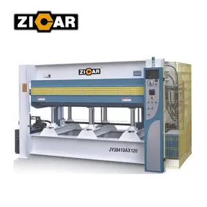 ZICAR hydraulic MDF Door Skin Plywood Furniture Door Flooring Woodworking Wooden Door Making Hot Press Machine