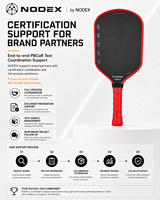 Vente flash pour raquette de pickleball NODEX en fibre de carbone personnalisée, équipements de pickleball de haute qualité
