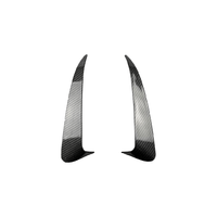 Autocollant de ventilation arrière en ABS noir brillant et motif carbone pour Mercedes Classe C W205 AMG Line 2015-2021