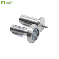 Viseur de porte en acier inoxydable à grand angle de sécurité élevée, 200 degrés, protection de la vie privée, entrée de maison, appartement, hôtel