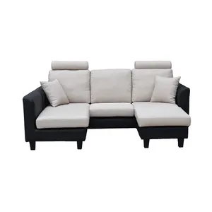 Sofa kustom sofa berbentuk l desain modern set modular furnitur kamar liivng grosir