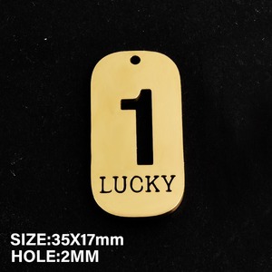 จี้ห้อยคอรูปป้ายห้อยคอสุนัขเลขนำโชค  แบบกำหนดเองได้  ชุบทอง  พร้อมความหมายมงคล  เป็นเครื่องรางนำโชค  ของที่ระลึก  ของขวัญ - Product Image 6