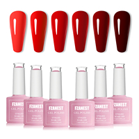 FZANEST haute Pigment 15 ml UV couleur vernis à ongles Gel haute qualité fournitures en gros professionnel Logo personnalisé marque privée