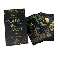 Usine d'impression YHD, conception de logo personnalisée, impression de cartes de tarot, feuille d'or, papier noir, jeu de cartes d'oracle, cartes de tarot, cartes d'oracle