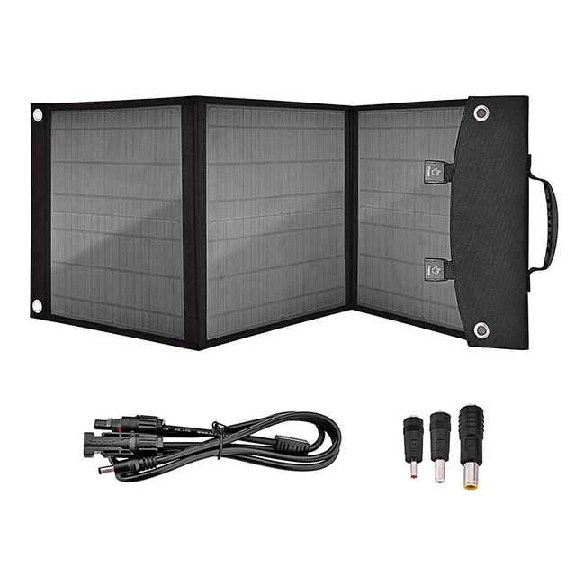 Waterproof Portable Mono Solar Charger 50W 18V Foldable Solar Panel Outdoor Camping Sun Power Panel