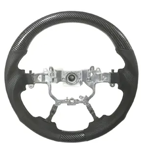 Carbon Flber Steering Wheel For Toyota LAND CRUISER Lc76 Lc79 With Multifunction Control Switch Sport Steering Wheel 2008-2015