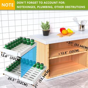 2 Gói Kéo ra khỏi tủ tổ chức mở rộng trượt ra ngăn kéo tổ chức kéo ra ngăn kéo dính cho nhà bếp - Product Image 6