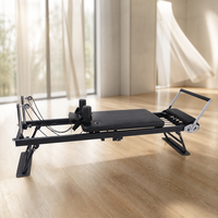 FAPRE En gros Reformer Pilates durable, compact, à structure en acier, pour studio et usage domestique, pour le renforcement du tronc