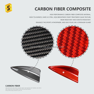 ShaSha techo antena marco calcomanía cubierta embellecedor antena fibra de carbono <span class=keywords><strong>aleta</strong></span> de tiburón para E82 <span class=keywords><strong>E46</strong></span> E90 E92 - Product Image 3