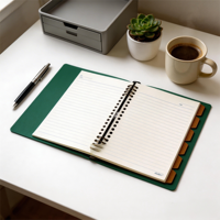 Carnet à spirales transparent rechargeable B5, organiseur personnel, bloc-notes, fabricant de recharges de papier