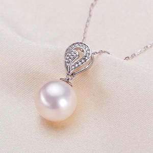 Collar con Colgante de Perla de Agua Dulce Edison de 11-12 mm, Plata de Ley 925 Clásica con Ligeras Imperfecciones, Moderno y Apto para Cadenas de Madre - Product Image 2