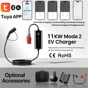 <span class=keywords><strong>Cargador</strong></span> Portátil para <span class=keywords><strong>Coche</strong></span> Eléctrico de China, GBT 6A 11Kw con Aplicación Tuya Wifi - Product Image 2