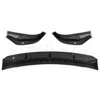 Spoiler avant en plastique Haosheng Car WK2 Parts Refits, aspect fibre de carbone, 3 sections, pour Jeep Grand Cherokee WK2 2014-2017