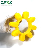 Joint d'étanchéité CFKS personnalisé en polyuréthane jaune, insert d'accouplement araignée, coussin d'accouplement à mâchoires industriel pour pompe hydraulique et moteur