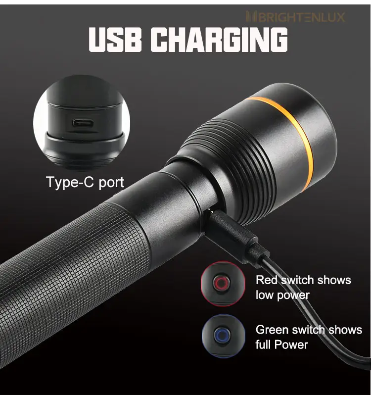 18650 사용자 정의 장거리 높은 파워 줌 USB taschenlampe 토치 방수 슈퍼 밝은 강력한 LED 충전식 손전등