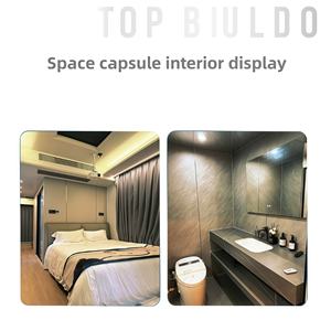 Espace de vie préfabriqué de style zen minimaliste, agit comme un sanctuaire personnel compact, imperméable <span class=keywords><strong>et</strong></span> de haute qualité, avec un revêtement autonettoyant - Product Image 5