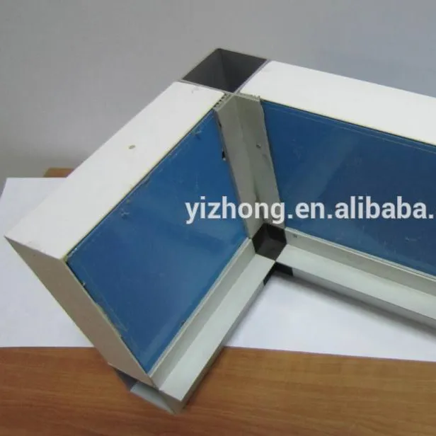 Industrial Extrusion Aluminium Profile For Air Handling Unit Frame Fixing for PU sandwich panel