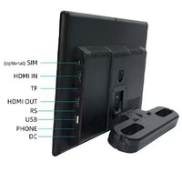 14 pouces HD grand écran Android voiture affichage Q5 RAM 4K LCD sans fil WiFi USB connecteur tableau de bord arrière divertissement DVR en option