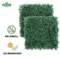 Tizen vente en gros, décoration intérieure extérieure, toile de fond murale, plante verte, mur de plantes artificielles