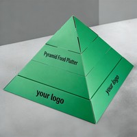 Neues Design Großhandel Lebensmittel Takeaway Pyramiden-Verpackungsbox Lebensmittelechte Arabische Snack Süßwaren Gebäck Dessert Pyramidenbox