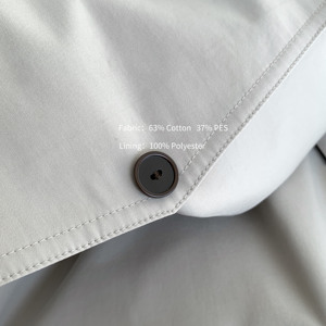 Cappotto Lungo Vintage di Alta Qualità per Autunno e Inverno, <span class=keywords><strong>Trench</strong></span> Oversize Doppiopetto con Cintura in <span class=keywords><strong>Pelle</strong></span> per Donne - Product Image 6