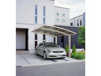 Port de voiture étanche porte en aluminium japonais carport à pente unique