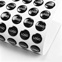 Autocollant 3D en résine époxy personnalisé pour téléphone portable, autocollant en plastique avec logo de marque – Offre Spéciale