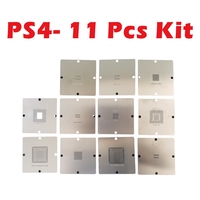 4/6/11 Pcs Dernières PS4 Console de Jeu Pochoir Réparation Chauffage Direct Moule Ensemble Complet d'Outils Kit de Pochoirs de Reballage Ensemble d'Outils de Réparation