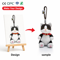 Porte-clés en peluche personnalisé de haute qualité, mignon, dessin animé, mini, jouet en peluche, animal en peluche, jouets en peluche, porte-clés