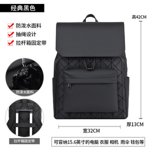 Elaccent Men's <b>Backpack</b> Black Waterproof Laptop <b>Compartment</b> Business Travel Casual <b>Backpack</b> Spring 2025 - Product Image 4